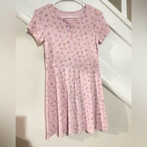 Art Class Pink Floral Kids Dress